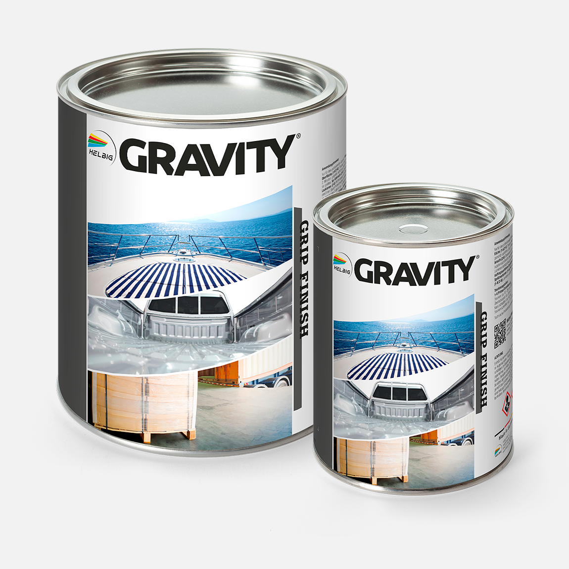 2500g und 1000g Gravity Grip Finish